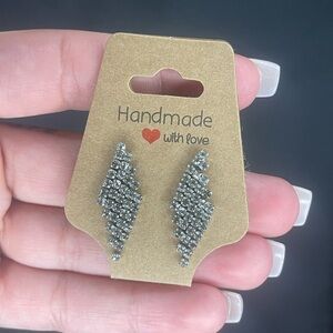 Silver Crystal Earrings